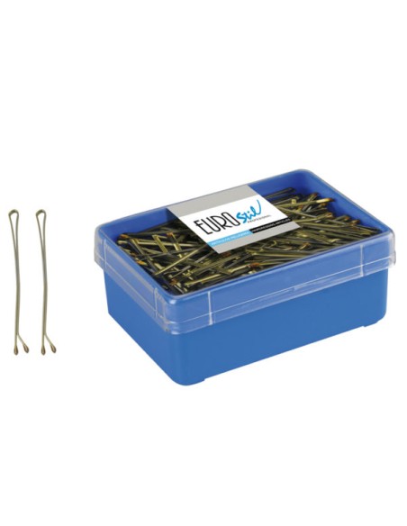 CAJA DE 150 CLIPS COBRE CON BOLITA EUROSTIL