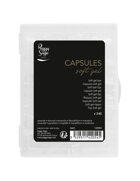 CAPSULAS SOFT GEL 12 TAMAÑOS X240 ALMENDRA PEGGY