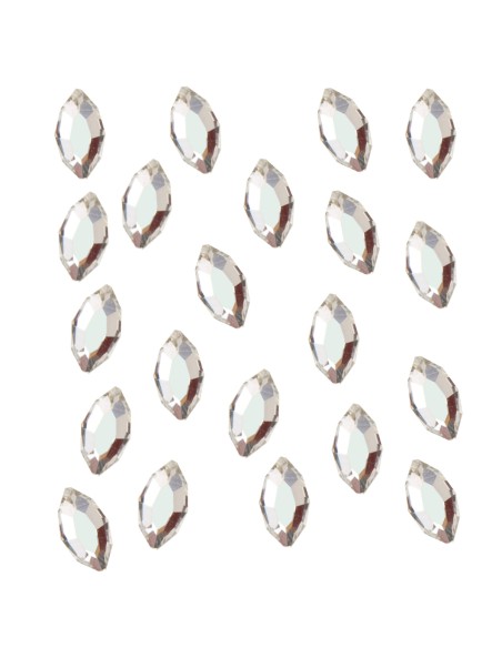 STRASS PARA UÑAS NAVETTE ARGENT X20 4X2MM PEGGY
