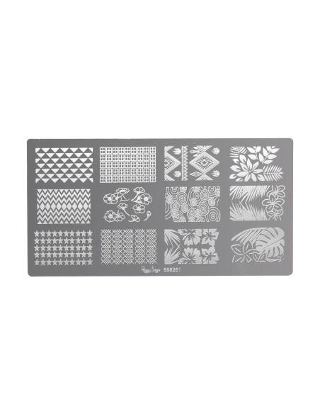 PLACA DE STAMPING NAIL ART HARMONY 1 PEGGY