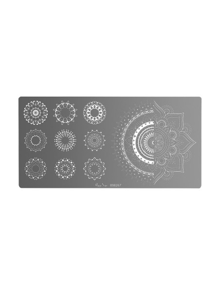 PLACA STAMPING NAIL ART MANDALA 1 PEGGY