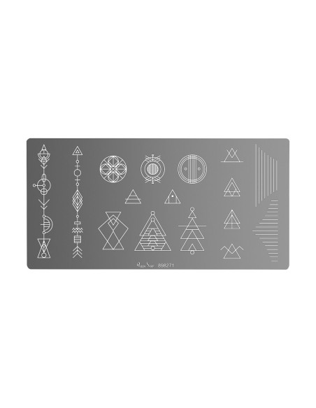 PLACA STAMPING NAIL ART MINIMAL PEGGY