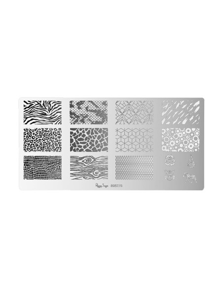 PLACA STAMPING NAIL ART WILDLIFE PEGGY