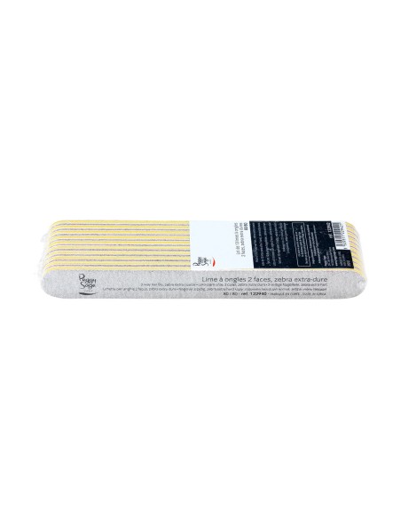 LIMA DE UÑAS CEBRA 2 CARAS 80/80 LOTE 10 UNDS PEGGY