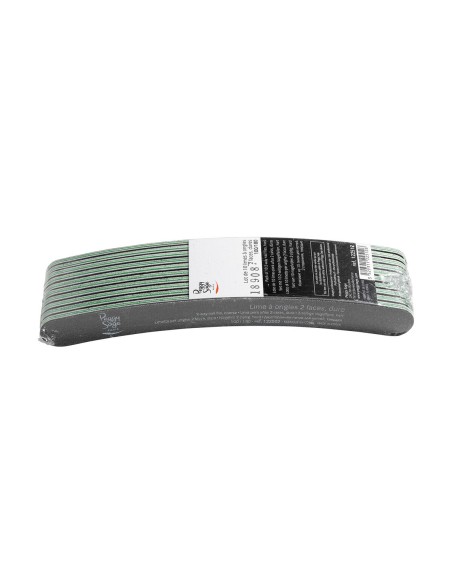 LIMA DE UÑAS 2 CARAS FORMA DE PLATANO 100/180 LOTE 10 UNDS PEGGY