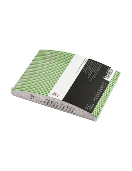 LIMA DE UÑAS 2 CARAS MEDIA LUNA 100/180 LOTE 30 UNDS ZEBRA PEGGY