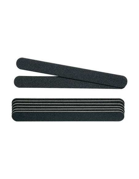 LIMA DE UÑAS PROFESIONALES 2 CARAS 100/100 NOIR LOTE 8 UNDS PEGGY