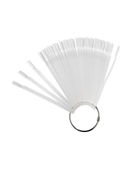 MUESTRARIO ABANICO UÑAS VIRGENES 30 UÑAS CLEAR PEGGY