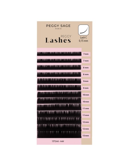 EXTENSIONES DE PESTAÑAS C-C G-0.15MM 7 A 13 MM PEGGY