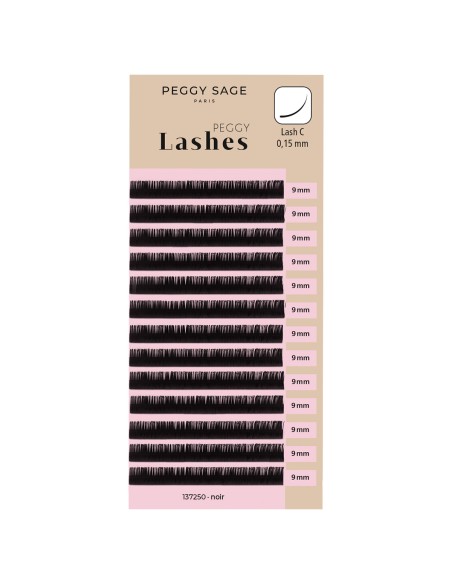 EXTENSIONES DE PESTAÑAS C-C G-0.15 MM 9 MM PEGGY