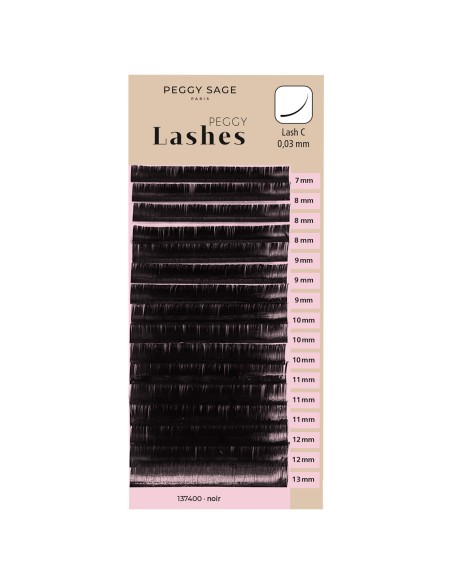 EXTENSIONES DE PESTAÑAS ABANICO C-C G-0.03MM 7 A 13MM PEGGY