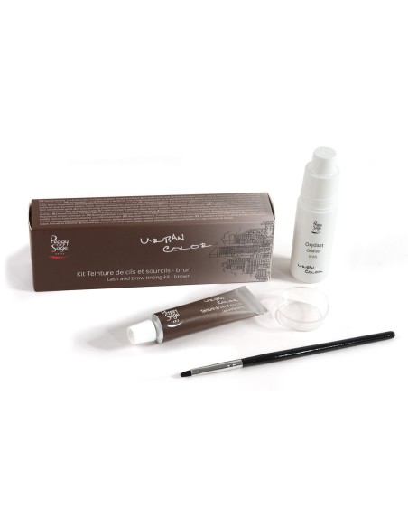 KIT TINTE DE PESTAÑAS Y CEJAS MARRON PEGGY