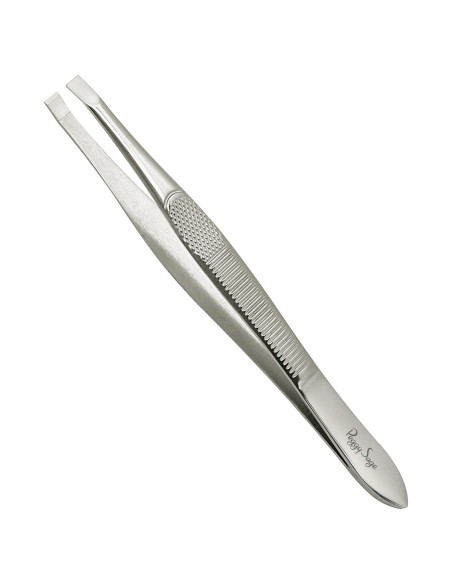 PINZA PARA DEPILAR PROFESIONAL FLEXIBLE PUNTA CUADRADA PEGGY