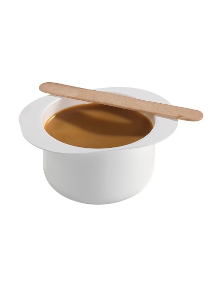 BOTE DE CERA DEPILATORIA CALIENTE + ESPATULAS - SIN BANDAS 300GR PEGGY
