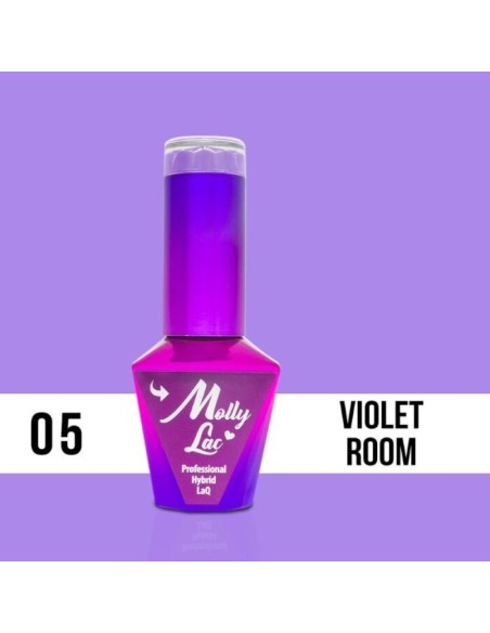 ESMALTE PERMANENTE GLAMOUR WOMEN VIOLET ROOM 05 10ML MOLLY LAC