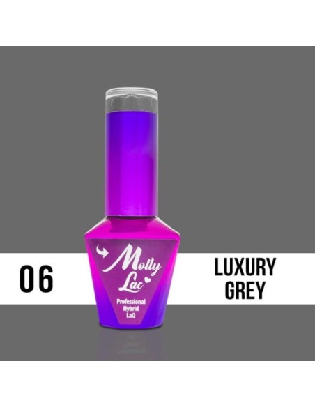 ESMALTE PERMANENTE GLAMOUR WOMEN LUXURY GREY 06 10ML MOLLY LAC