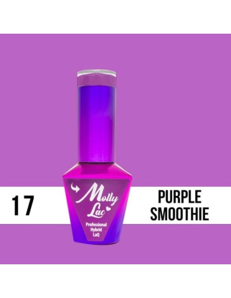 ESMALTE PERMANENTE COCKTAIL & DRINKS PURPLE SMOOTHIE 17 10ML MOLLY LAC
