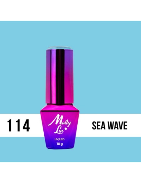 ESMALTE PERMANENTE BLUE SKY WELCOME TO IBIZA SEA WAVE 114 10ML MOLLY LAC