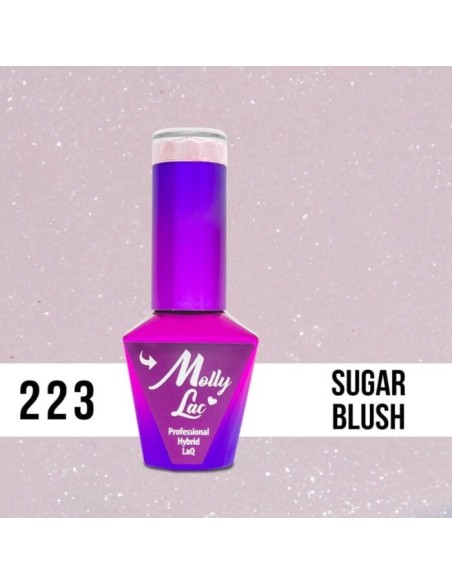 ESMALTE PERMANENTE WINTER CRYSTALIZE SUGAR BLUSH 223 10ML MOLLY LAC
