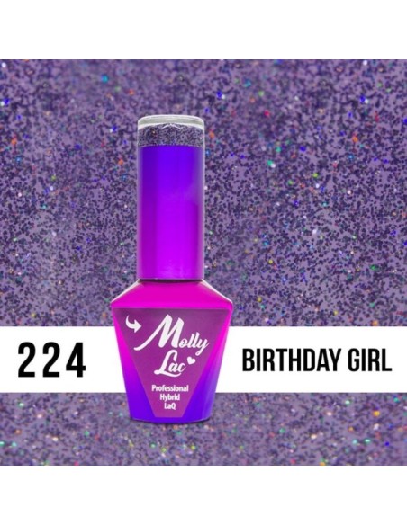 ESMALTE PERMANENTE WINTER CRYSTALIZE BIRTHDAY GIRL 224 10ML MOLLY LAC