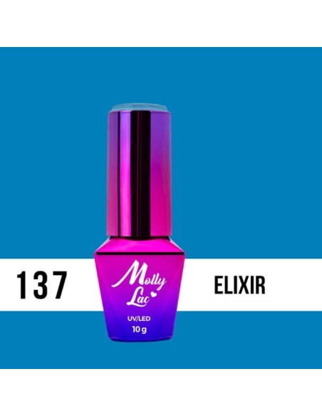 ESMALTE PERMANENTE BLUE SKY BUBBLE TEA ELIXIR 137 10ML MOLLY LAC