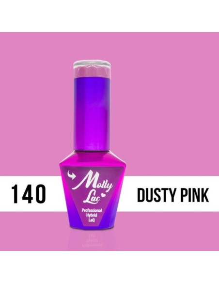 ESMALTE PERMANENTE FLAMINGO DUSTY PINK 140 10ML MOLLY LAC