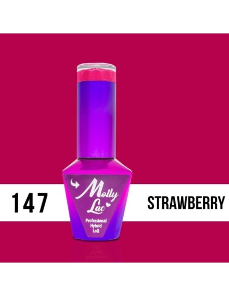 ESMALTE PERMANENTE FLAMINGO STRAWBERRY 147 10ML MOLLY LAC