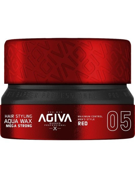 CERA HAIR STYLING WAX MEGA STRONG RED 05 155ML AGIVA