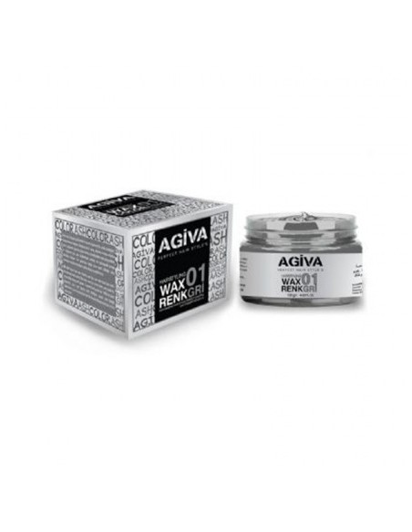 CERA HAIRPIGMENT WAX COLOR GRIS 01 120GR AGIVA
