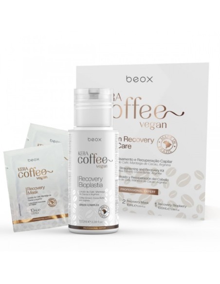 KIT ALISADO BRASILEÑO KERA COFFE VEGAN 100 ML BEOX