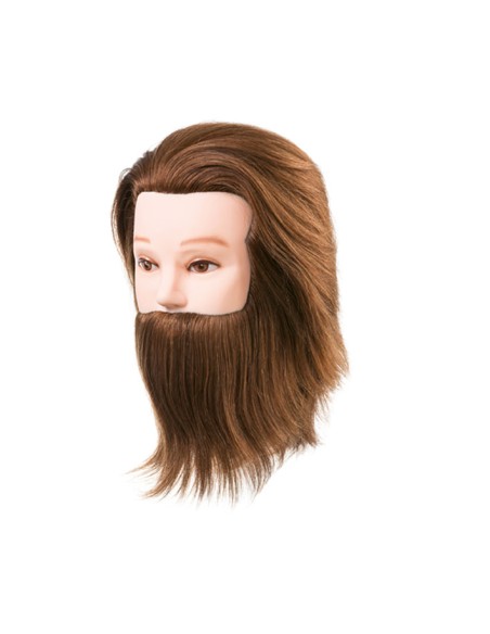 CABEZA MANIQUI DANIEL CON BARBA 15-18CM PELO NATURAL EUROSTIL